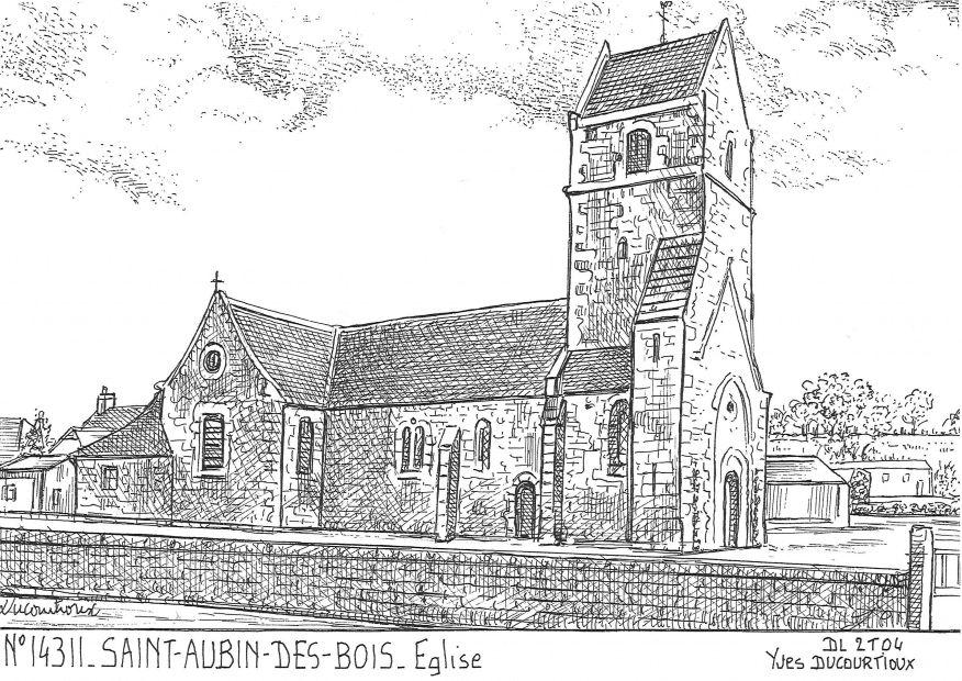 N 14311 - ST AUBIN DES BOIS - église